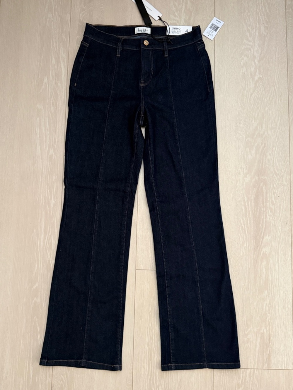 Nicole Miller SoHo High Rise Dark Indigo Bootcut  Jeans
